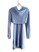 Reformation Size L Light Blue Tencel Blend Spaghetti Strap Knit Body Con Dress Light Blue / L