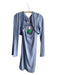 Reformation Size L Light Blue Tencel Blend Spaghetti Strap Knit Body Con Dress Light Blue / L