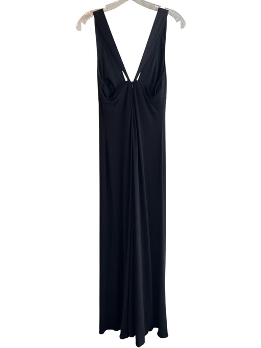 Laundry By Design Size 8 Black Polyester & Spandex V Neck Strapless Dress Black / 8