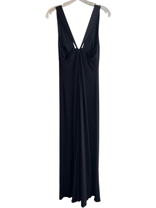 Laundry By Design Size 8 Black Polyester & Spandex V Neck Strapless Dress Black / 8