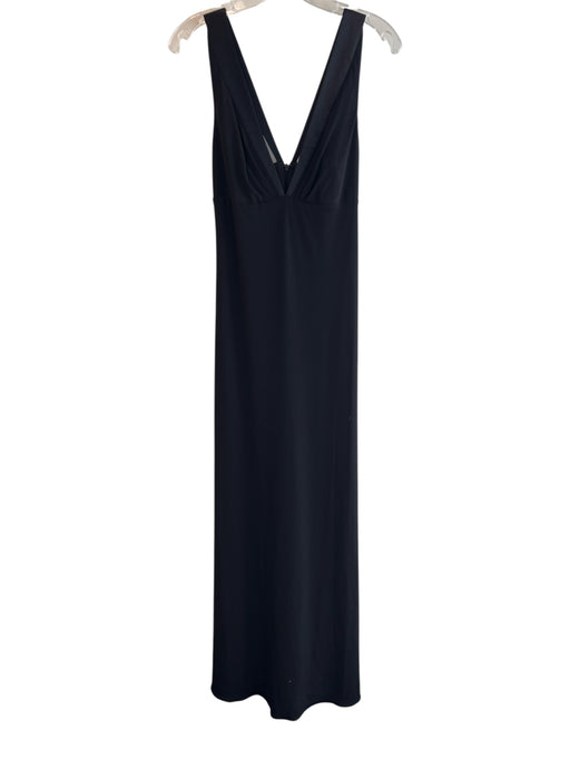 Laundry By Design Size 8 Black Polyester & Spandex V Neck Strapless Dress Black / 8