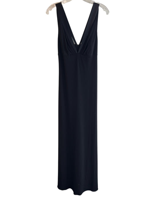 Laundry By Design Size 8 Black Polyester & Spandex V Neck Strapless Dress Black / 8