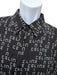 Celine Size 41 Black & White Viscose logo Button Up Men's Long Sleeve Shirt Black & White / 41
