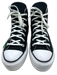 Converse Shoe Size 7 Black & White Canvas Platform Round Toe Lace Up Sneakers Black & White / 7