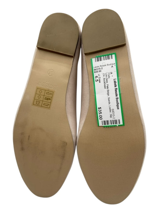 J. Crew Shoe Size 6.5 Pale Beige Suede Loafer Slip On Flats Pale Beige / 6.5