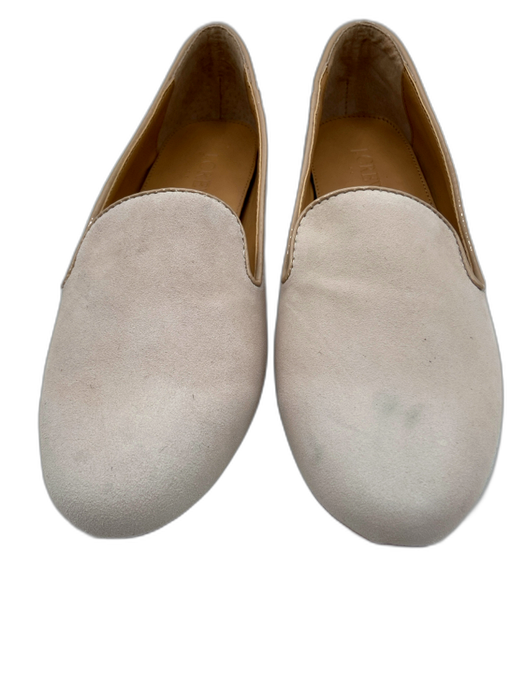 J. Crew Shoe Size 6.5 Pale Beige Suede Loafer Slip On Flats Pale Beige / 6.5