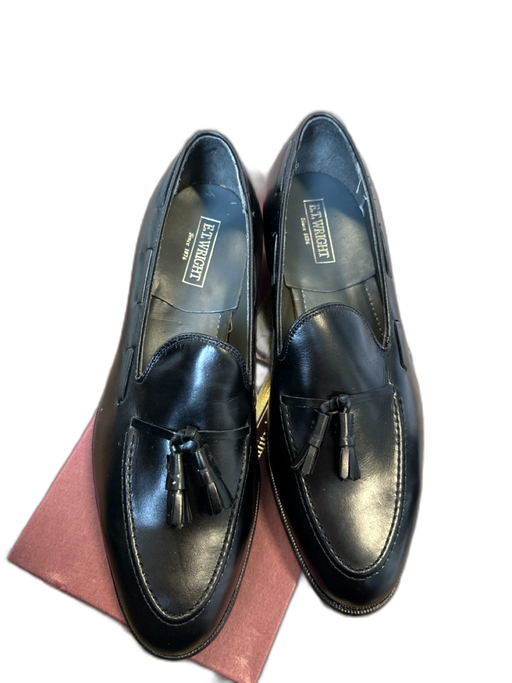 E.T Wright Shoe Size 10.5 New In Box Black Leather Tassel Men's Loafers Black / 10.5