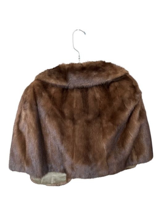 Size Est S Brown Mink Collar Short Coat Brown / Est S