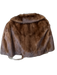 Size Est S Brown Mink Collar Short Coat Brown / Est S