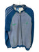 Adidas Size XL Blue & Green Polyester Blend full zip Athletic Men's Jacket Blue & Green / XL