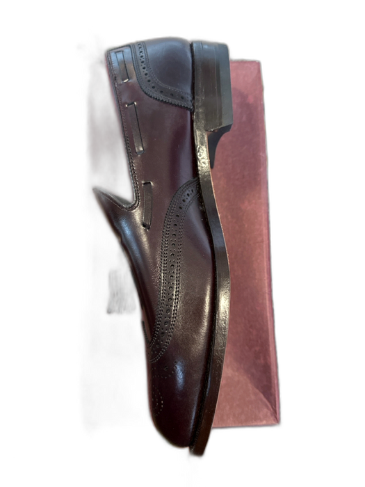E.T Wright Shoe Size 10.5 NWT Dark Brown Leather Tassel Wingtip Men's Loafers Dark Brown / 10.5