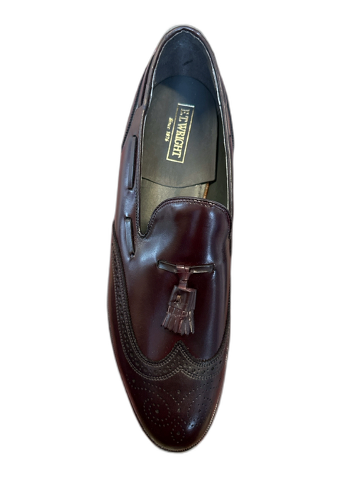 E.T Wright Shoe Size 10.5 NWT Dark Brown Leather Tassel Wingtip Men's Loafers Dark Brown / 10.5