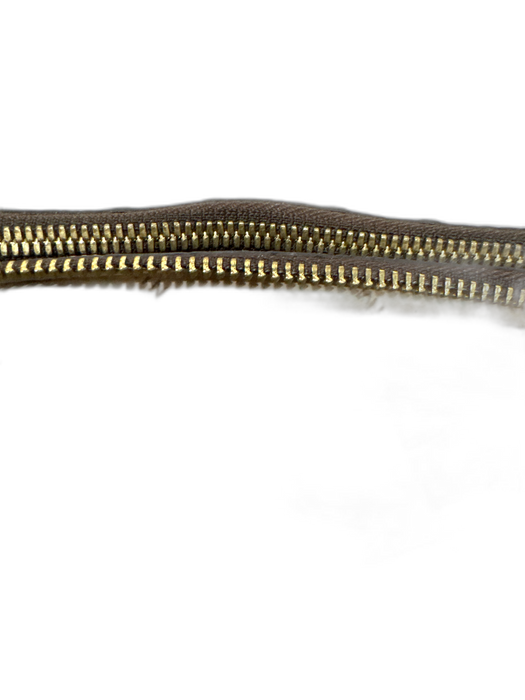 Brahmin Brown & Black Leather Zip Close Croc Embossed Messenger Crossbody Bag Brown & Black / Medium