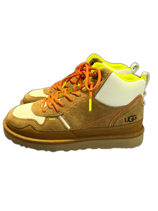 Ugg Shoe Size 8 Brown & Multi Leather Upper Suede lace up High Top Shoes Brown & Multi / 8