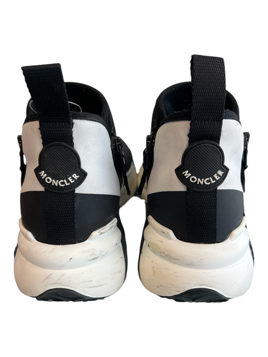 Moncler Shoe Size 9 Black & White Manmade Material High Top Side Zip Shoes Black & White / 9