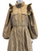 Moncler Size 1/S Khaki Beige Polyamide Goose Down Puffer Elastic Waist Coat Khaki Beige / 1/S