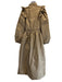Moncler Size 1/S Khaki Beige Polyamide Goose Down Puffer Elastic Waist Coat Khaki Beige / 1/S