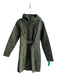 The North Face Size XS Forest Green Polyester Knee Length Zip Front Coat Forest Green / XS