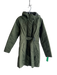 The North Face Size XS Forest Green Polyester Knee Length Zip Front Coat Forest Green / XS