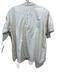Makie Size 2 Cream Cotton & Linen Short Sleeve Button Up Top Cream / 2