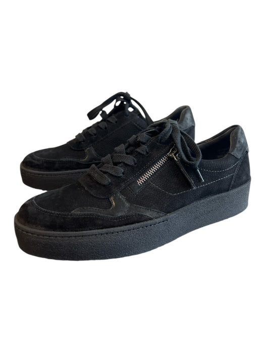 Paul Green Shoe Size 5.5 Black Leather Suede lace up Zipper Detail Shoes Black / 5.5