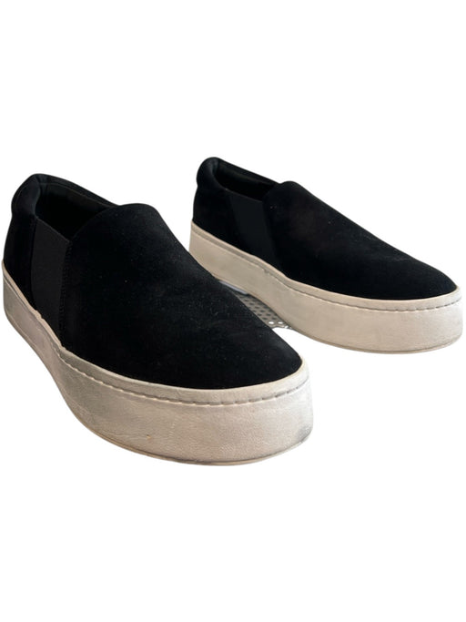 Vince Shoe Size 38 Black Suede Almond Toe Slip On Flatform Shoes Black / 38