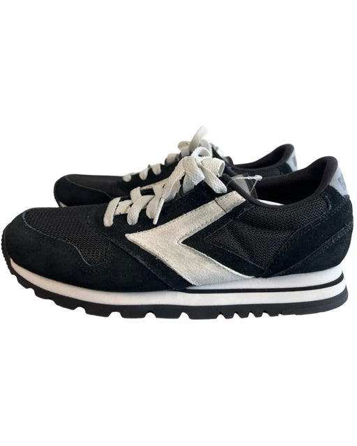 Brooks Shoe Size 8.5 Black Suede & Nylon Low Top lace up Almond Toe Shoes Black / 8.5