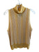 Ramy Brook Size XXL Yellow Cotton Blend Knit Vertical Stripes Turtleneck Top Yellow / XXL