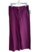 Maeve Size Est M Plum No Fabric Tag High Rise Zip Fly Bow Detail Wide Leg Pants Plum / Est M