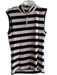 Sanctuary Size XL Cream & White Rayon Sleeveless Striped turtle neck Top Cream & White / XL