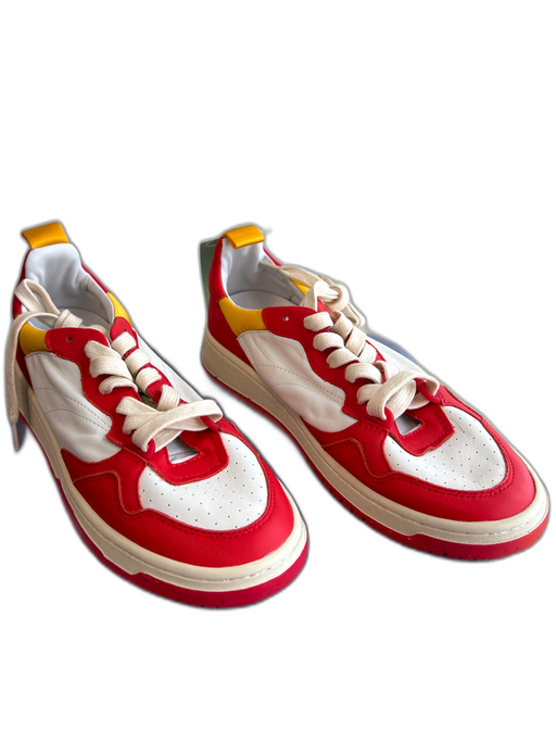 Oncept Shoe Size 8.5 Red & Yellow Manmade Material Almond Toe Lace Up Shoes Red & Yellow / 8.5