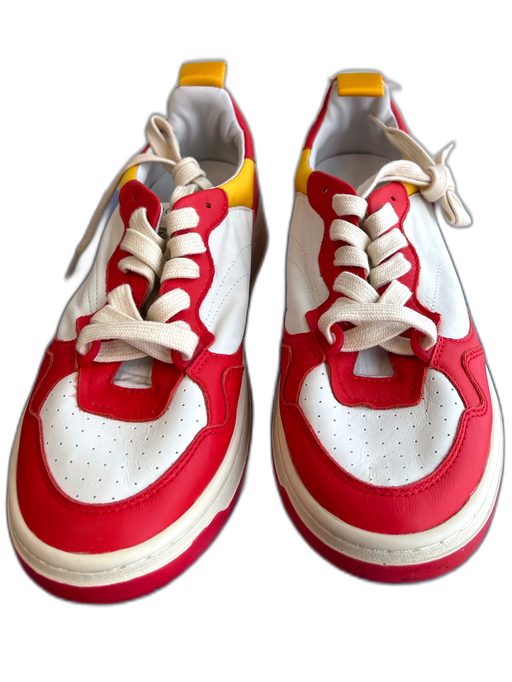 Oncept Shoe Size 8.5 Red & Yellow Manmade Material Almond Toe Lace Up Shoes Red & Yellow / 8.5