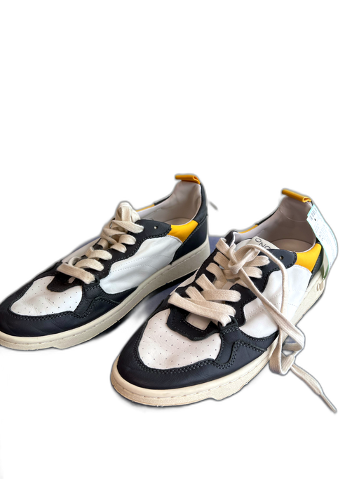 Oncept Shoe Size 8.5 Navy Blue & Yellow Manmade Material Almond Toe Shoes Navy Blue & Yellow / 8.5