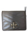 Tory Burch Brown Manmade Material Snap & Zipper Logo small Gold Hardware Wallets Brown