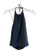 Vuori Size Small Navy Polyester Blend Halter Neck Tie Neck Open Back Top Navy / Small