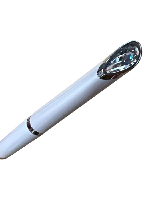 Swarovski White Metal Crystal Pen Black Ink Accessories - Women White