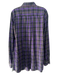 Peter Millar Size XXL Gray & Purple Cotton Plaid Button up Long Sleeve Shirt Gray & Purple / XXL