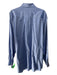 Peter Millar Size XXL Blue & White Cotton Micro Button Up Long Sleeve Shirt Blue & White / XXL