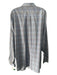 Peter Millar Size XXL White & Blue Cotton Grid Button Up Men's Long Sleeve Shirt White & Blue / XXL