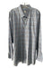 Peter Millar Size XXL White & Blue Cotton Grid Button Up Men's Long Sleeve Shirt White & Blue / XXL