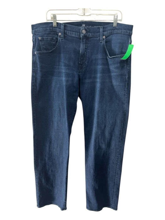 7 For All Mankind Size 36 med light wash Cotton Blend Solid Jean Men's Pants med light wash / 36