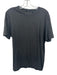 Theory Size L Black Cotton Solid T shirt Crew Men's Short Sleeve Black / L