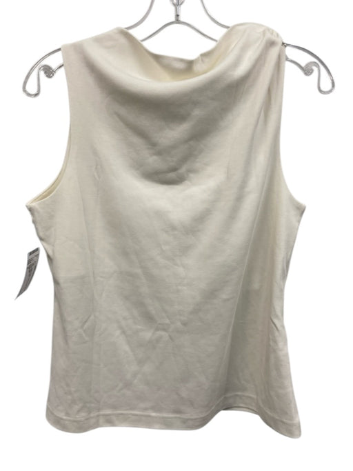 COS Size S White Cotton Sleeveless Twist Detail Top White / S