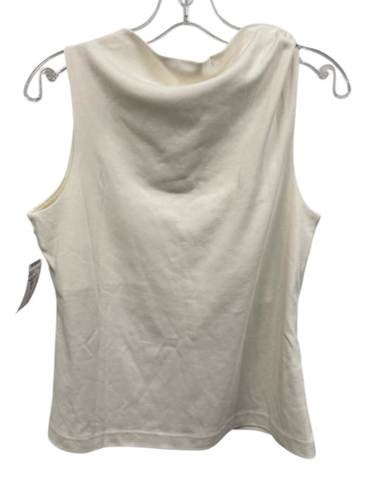 COS Size S White Cotton Sleeveless Twist Detail Top White / S