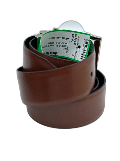 Allen Edmonds Black & Brown Leather Reversible Men's Belt Black & Brown