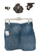 Free People Size 27 Light Wash Cotton Asymetric Button Pockets Mini Skort Light Wash / 27