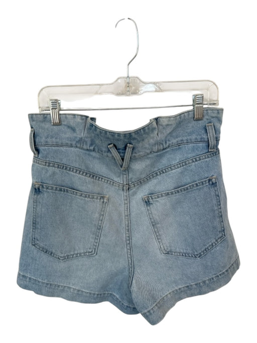 Veronica Beard Size 28 Light Wash Cotton Denim High Waist Paper Bag Shorts Light Wash / 28