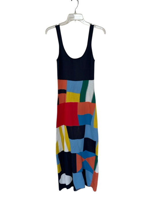 Staud Size S Multi Viscose & Nylon Knit Abstract Maxi Dress Multi / S