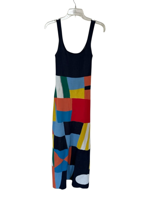 Staud Size S Multi Viscose & Nylon Knit Abstract Maxi Dress Multi / S