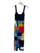 Staud Size S Multi Viscose & Nylon Knit Abstract Maxi Dress Multi / S